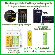 Value Pack Bateri AA AAA Bateri Cas Semula Bateri Rechargeable AA AAA Rechargeable battery battery  