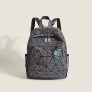 ₪┅ Issey Miyake Meaning Miyake 2023 New Geometry Package Joker Ling Ling Frames Backpack Luminous Laser Baochao Backpack Bag