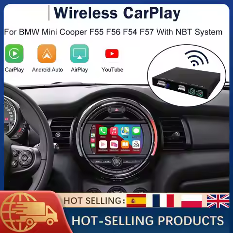 Wireless CarPlay Android Auto for Mini R55 R56 R57 R58 R60 R61 F54 F55 F56 Clubman Countryman Cooper