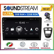 SOUNDSTREAM Anzuo QLED DSP 32Band 360 Cam 4G SIM  9"/10" 2 + 32GB(Free Casing & Reverse Cam)