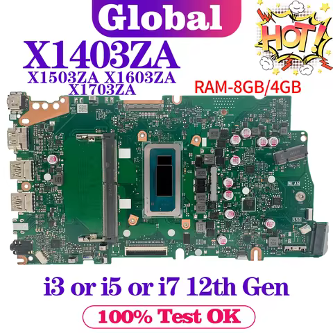 X1403ZA Mainboard For ASUS X1503ZA X1603ZA X1402ZA X1502ZA X1602ZA X1405ZA X1505ZA X1605ZA X1703ZA X
