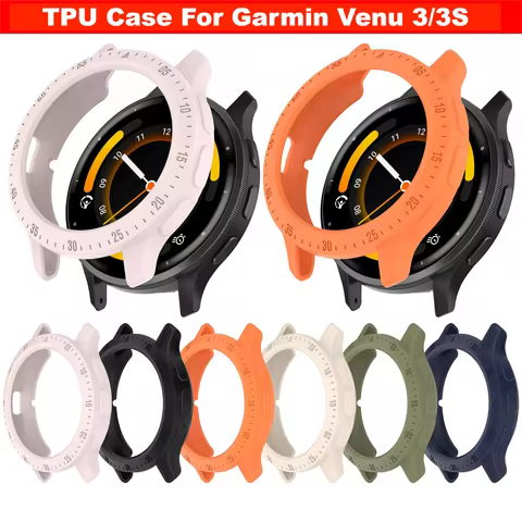 Soft TPU Protective Case For Garmin Venu 3 Cover Screen Protector For Garmin Venu 3S anti-fall Smart