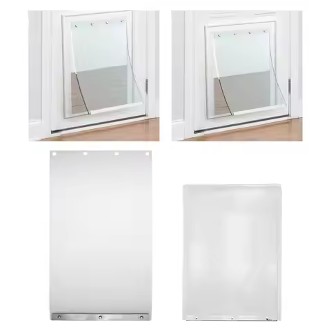 Magnetic Dog Door Flap PVC Weather Resistant Pet Entry Exit Curtain for Indoor Outdoor Home Use