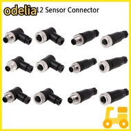 ODELIA001 M12 Sensor Connector, Sensor Plug Male Female Socket M12 Aviation Plug, Connector Power Ad
