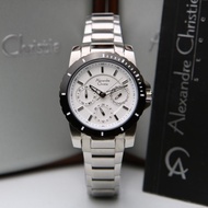 Alexandre Christie Women Multifunction Silver Stainless-Steel Authentic Watch 6141 BFBTBSL