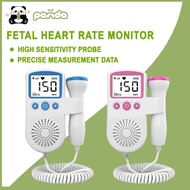 Pocket Fetal Doppler Baby heart rate detector ultrasound heartbeat beat monitor pregnant gel No Radi