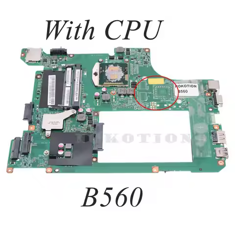 Laptop Motherboard For LENOVO Ideapad B560 10203-1 48.4JW06.011 MAIN BOARD HM55 DDR3 UMA HD With CPU