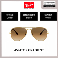Ray-Ban  AVIATOR LARGE METAL  RB3025 001/51  Unisex Global Fitting   Sunglasses  Size 58mm