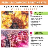 【COD】 5D DIY Full Square Drill Partial AB Drill Diamond Painting Colosseum Kit 65x45cm