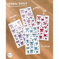 RIBBON DOODLE Deco Sticker Decorative Sticker by The Doodle Alley