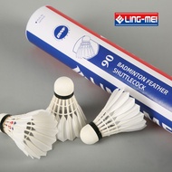 LingMei 90 / Ling-Mei 90 BWF Approved Badminton Shuttlecock / Lingmei Black / Compatible w Yonex, RSL, Lining, Victor