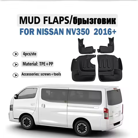 Front Rear 4pcs FOR NISSAN NV350 Mud Flap Guards Splash Mudflaps Mudguard Fenders Car Accessories