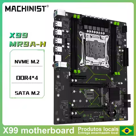 MACHINIST MR9A-H X99 Motherboard Support Intel Xeon E5 V3 V4 LGA 2011-3 CPU and DDR4 RAM NVME M.2 Du
