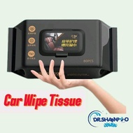 Car Wipes Tissue 80pcs Multiuse Wipes Tissue Car Interior Cleaner