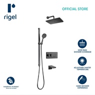 RIGEL Gunmetal Concealed Rain shower system Stellar 3.1