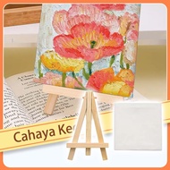Kids Painting Set with Easel, Mini Canvas Board & Wooden Stand for Art Learning