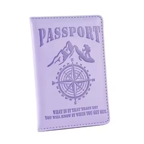 14x10cm Compass Printed Color Change Passport Cover Passport Holder Ticket Clip Passport Wallet Trav