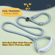 All-in-One No-Pull Dog Training P-Rope Leash, Thickened Nylon Climbing Rope with Cushion Grip, for S