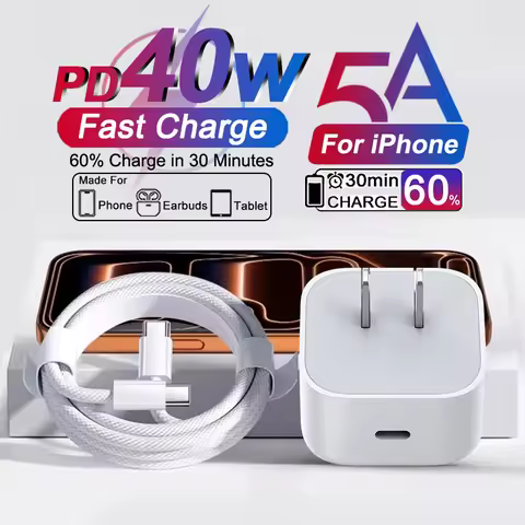 For Apple US Original 40W TypeC Quick Charger For iPhone 17 16 15 14 13 12 11 Pro Max X XS XR 8 Plus