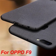 For OPPO F9 Shockproof Soft TPU Sandstone Matte Back Case Cover