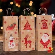 Christmas Kraft Paper Bag Santa Claus Snowflake Small Bell Christmas Packaging Supplies Xmas Packaging Gift Paper Bags -55.sg