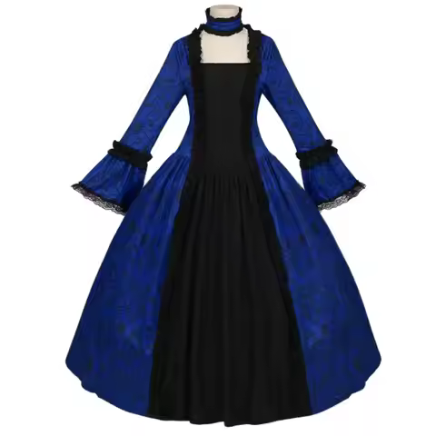 Lady Victorian Swing Dresses Medieval Vintage 2XL Court Ball Gown 1900s Women Halloween Party Cospla