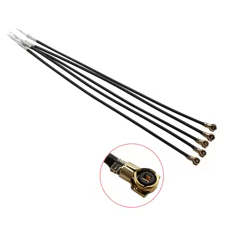 5Pcs MHF4 U.fl 0.81mm RF Pigtail Coaxial Jumper Cable Solder OD 0.81 Extension For IPX PCI WIFI Card