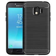 New Style Shockproof Carbon Fiber Case for Samsung Galaxy J2 2018 Brushed Texture Silicone Case for galaxy j2 pro 2018 Soft Phone Cover