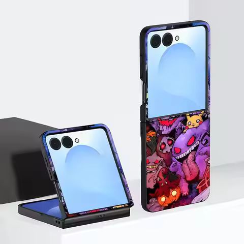 Phone Case for Motorola Razr 70 Razr Fold 50 70 Plus 50/60 60 Ultra Shell Japanese Pokemon Gengar