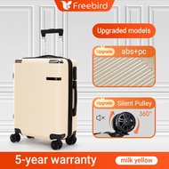 Freebird นำเข้า PC+ABSวัสดุ กันขโมย เงียบ หมุนได้ 360 องศา 8 ล้อ หลายสี 14/20/24/28นิ้ว กระเป๋าเดินทาง กระเป๋าลาก กระเป๋าล้อลาก กระเป๋าลากกระเป๋าเดิ