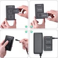 Bộ 2 Pin + 1 Sạc RAVPower NP-W126S for Fujifilm FinePix X-A5 X-H1 X-A10 X100F X-T10 X-T20 X-Pro1 X-P