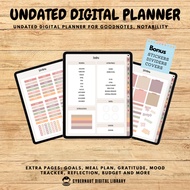 Undated Goodnotes Planner, Monthly Digital Planner, iPad Planner, Digital Journal Pdf, Goodnotes Sti