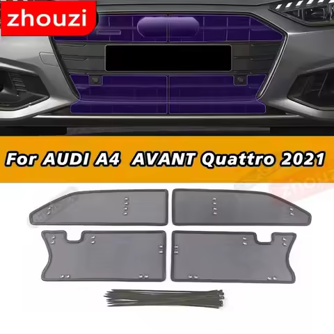 Car Insect Proof Net For AUDI A4 B9 8W AVANT Quattro 2021 Water Tank Cover Racing Grid Protective Ne