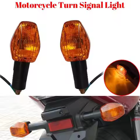 Motorcycle Turn Signals Amber Lights Universal 12V Moto Bulb Indicators Turn Signals For Honda CB400