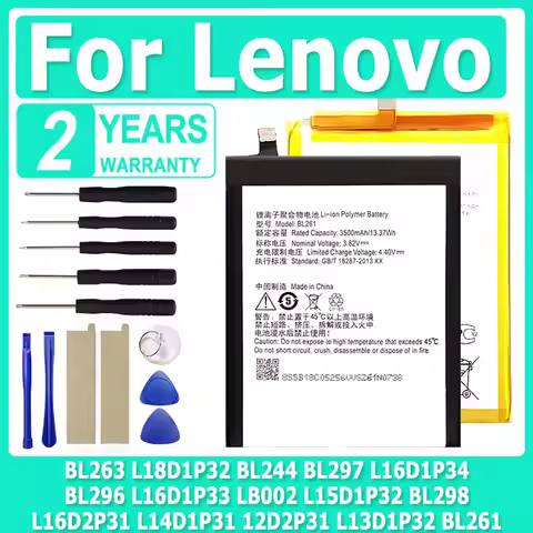 XDOU Battery for Lenovo Tab 7.0 ZUK Z2 pro Vibe P1 S5 Tablet M10 K10 Note K5 Pro TB-X605L TB-X605F T
