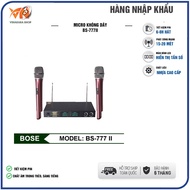 Micro không dây Bo se BS-777 II hàng nhập khẩu 2 Micro UHF Sóng khỏe hát nhẹ chống húsử dụng cho gia