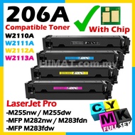 H*206A Compatible to HP 206A W2110A 206X Color LaserJet MFP M282nw M283fdn M283fdw m255dw m255nw HP2