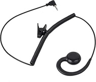 TWAYRDIO 2.5mm Listen Only Earpiece with C-Shape Soft Ear Hook, Headset Ear Piece for Harris Radio X