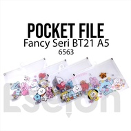 ️️Fancy Folder A5 BT21 Unicorn Fancy Zipper Folder A5 ️️