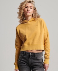 Superdry Wash Crop Hoodie - Nugget Gold