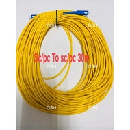 SC/PC TO SC/PC FIBER OPTIC PATCH CABLE 30M(Unifi)