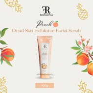 FERRAROSSA Peach Dead Skin Exfoliator Facial Scrub | Soft Cellulose Fruit Enzyme Brightening Moisturizing Scrub