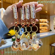 ANEMONE Milk Tea Cup Bear Keychain Mini 1PC Key Chain Pearl Milk Tea Cup Ornament Jewelr Accessories