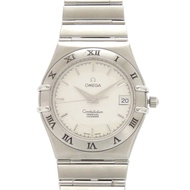 成色極佳的歐米茄星座系列萬年曆腕錶 1552.30 SS 銀色石英錶 0117 [二手]OMEGA