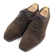 Excellent condition ○ EDWARD GREEN Cadogan Suede Leather 888 Last Semi-Brogue Oxford Lace-up Leather