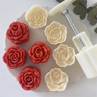 75g  rose mooncake cake press mold set 玫瑰月餅糕點模具壓模