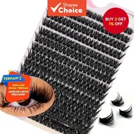 Single Eyelash Extension Eyelash Cluster 40D/80D 266Pcs Mixed D Volume 9-16Mm Diy