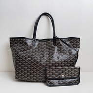 Goyard/戈雅 黑色小號單肩包 銀扣