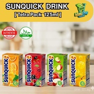 Sunquick Fruit Drink 125ml Low Sugar Natural Pack Fruity Beverage Tetra Pack Drinks