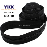 YKK Zipper Meter 10 RC Plastic Zipper Coil YKK Leaf Zipper no. 10 Chain 10RC Nylon Zipper